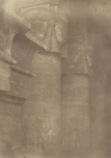 Close-up of the Pillars and Capitals of the Temple of Denderah; Théodule Devéria, French, 1831 - 1871, France; 1865; Albumen