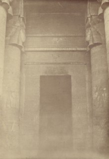 The Inner Entrance of the Temple of Denderah; Théodule Devéria, French, 1831 - 1871, France; 1865; Albumen silver print