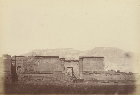 View of the Palace of Medinet Habu; Théodule Devéria, French, 1831 - 1871, France; 1865; Albumen silver print
