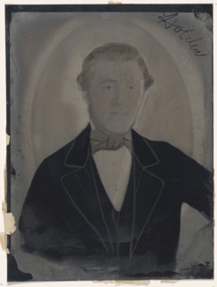Portrait of man; United States; 1860s - 1880s; Hand-colored tintype; Sheet: 21.9 x 16.5 cm, 8 5,8 x 6 1,2 in