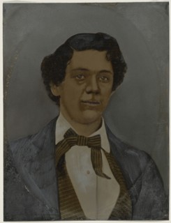 Portrait of man; United States; 1860s - 1880s; Hand-colored tintype; Sheet: 21.2 x 16.1 cm, 8 3,8 x 6 5,16 in