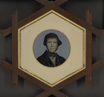 Portrait of man; United States; 1860s - 1880s; Hand-colored tintype; 14.8 × 14.8 cm, 5 13,16 × 5 13,16 in