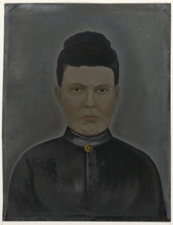 Portrait of woman; United States; 1860s - 1880s; Hand-colored tintype; Sheet: 22.8 × 17.7 cm, 9 × 6 15,16 in