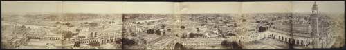 Panorama of Lucknow, Taken from the Kaiserbagh Palace; Felice Beato, 1832 - 1909, Henry Hering