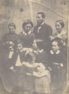 Family Portrait; Jean-Baptiste Frénet, French, 1814 - 1889, France; about 1855; Salted paper print; 22.1 x 16.5 cm