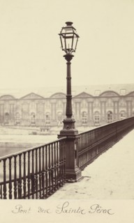 Pont des Saints-Pères; Charles Marville, French, 1813 - 1879, France; about 1877; Albumen silver print