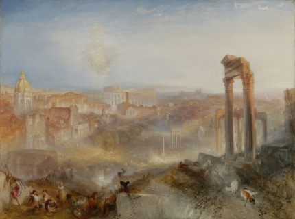 Modern Rome-Campo Vaccino; Joseph Mallord William Turner, British, 1775 - 1851, England; 1839; Oil on canvas; 91.8 × 122.6 cm