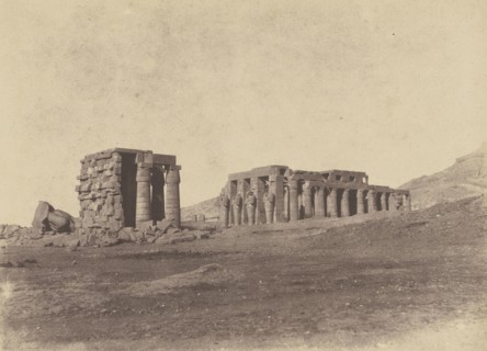 Ramesseum, Thebes; John Beasly Greene, American, born France, 1832 - 1856, print: probably France; 1854 - 1855; Salted paper