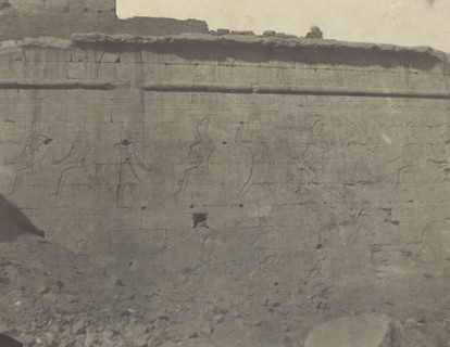 Edfou, Sculptures et Inscriptions de la Façade Orientale du Mur d'Enceinte; John Beasly Greene, American, born France, 1832