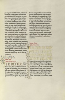 Decorated Text Page; Madelyn Walker, English, active 1930s, England; about 1930; Gold leaf, tempera colors, and pen and black