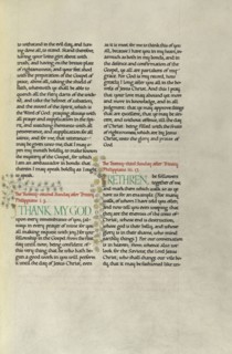 Decorated Text Page; Madelyn Walker, English, active 1930s, England; about 1930; Gold leaf, tempera colors, and pen and black