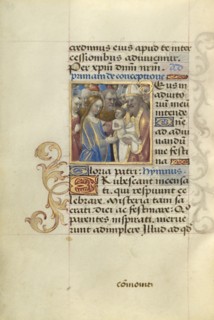 Presentation at the Temple; Master of Cardinal Bourbon, French, about 1480 - 1500, Paris, France; about 1500; Tempera colors