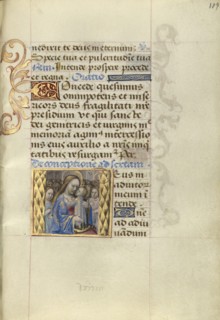Virgin and Child; Master of Cardinal Bourbon, French, about 1480 - 1500, Paris, France; about 1500; Tempera colors, ink