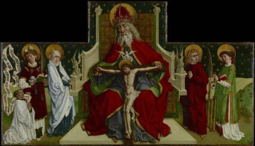 The Trinity with the Virgin, Saints John the Evangelist, Stephen and Lawrence and a Donor; The Peter Hemmel von Andlau Workshop