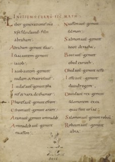 Text Page; Lorsch, Germany; about 826 - 838; Tempera colors on parchment; Leaf: Leaf: 31.6 x 24 cm, 12 7,16 x 9 7,16 in