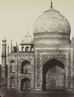 Le Tadj, à Agra, Tombeau en marbre blanc de la Sultane, épouse du Schah Djéhan; Baron Alexis de La Grange, French, 1825 - 1917