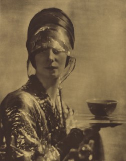 The Cup; Baron Adolf De Meyer, American, born France, 1868 - 1946, England; about 1910; Gum bichromate print; 43.7 x 34.1 cm