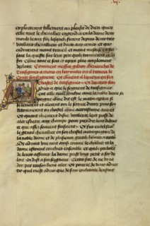 Initial A: The Count and Countess of Hainaut Setting Out on Horseback; Lieven van Lathem, Flemish, about 1430 - 1493, David