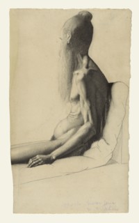 An Indian Man; Georges Seurat, French, 1859 - 1891, France; about 1878 - 1879; Powdered vine charcoal and charcoal