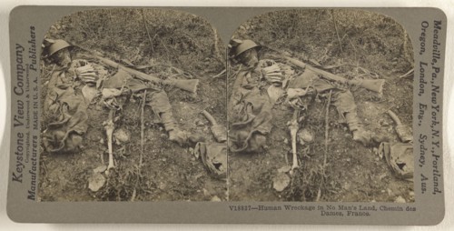 Human Wreckage in No Man's Land, Chemin des Dames, France