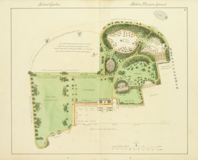 Ancient garden and modern pleasure garden: plan, Humphry Repton architecture and landscape designs, 1807-1813, Report concerning