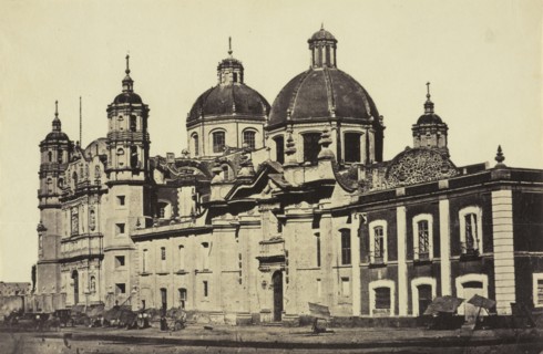 Catedral de Guadalupe, Views of Mexico City and environs, Charnay, Désiré, 1828-1915, Albumen, 1858, Title from caption written