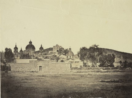 Villa de Guadalupe, Views of Mexico City and environs, Charnay, Désiré, 1828-1915, Albumen, 1858, Title from caption written
