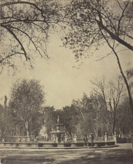 Alameda de Mexico, Views of Mexico City and environs, Charnay, Désiré, 1828-1915, Albumen, 1858, Title from caption written