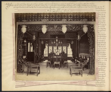 Canton, riche appartement chinois, Chine-Japon photographic album, Prat, G., Albumen, 1879