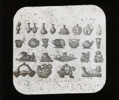 Earthenware vessels: period of the Incas, Augustus and Alice Dixon Le Plongeon papers, 1763-1937, bulk 1860-1910, Le Plongeon