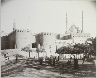 La Citadelle bastions and mosquée, Egypte 1906, Travel albums from Paul Fleury's trips to the Middle East, Lékégian, G., Matte