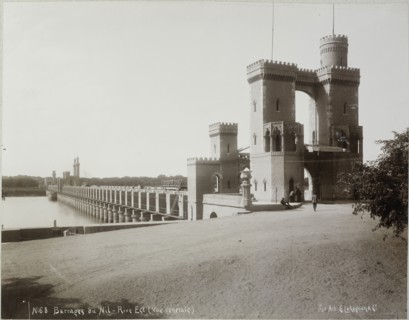Barrages du Nil, rive est, vue générale Basse Egypte Janvier 1906, Egypt, Travel albums from Fleury's trips to the Middle East