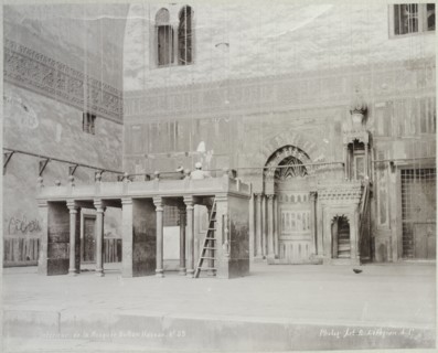 Intérieur de la mosquée Sultan Hassan, Basse Egypte Janvier 1906, Travel albums from Paul Fleury's trips to the Middle East