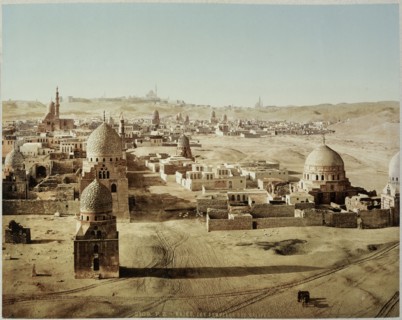 View of the Tombs of the Caliphs, Cairo, Egypt 1906, Travel albums from Paul Fleury's trips to the Middle East