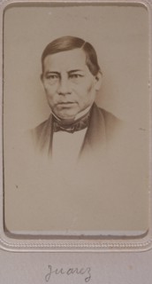 Juárez, Mexican carte-de-visite portrait album from the era of Maximilian and Napoleon III, Lebert, L., Albumen print mounted