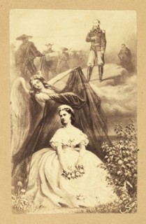 Empress Carlota mourning Emperor Maximilian, Mexique, 1865, Falconnet, Louis, Jägern, Stur, Karl von, Albumen, 1867 or 1868