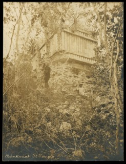 Chúnkanab, el templo, Views of Aztec, Maya, and Zapotec ruins in Mexico, Maler, Teobert, 1842-1914, Gelatin developing out paper