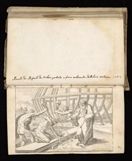 Glama-Stroberle, Joaõ, 1708-1792, pencil, ink, chalk, wash, 1741, Sketchbook II of III dated 14 February 1741