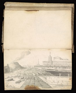 Glama-Stroberle, Joaõ, 1708-1792, pencil, ink, chalk, wash, 1741, Sketchbook II of III dated 14 February 1741