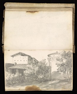 Glama-Stroberle, Joaõ, 1708-1792, pencil, ink, chalk, wash, 1741, Sketchbook II of III dated 14 February 1741