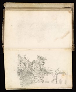 Glama-Stroberle, Joaõ, 1708-1792, pencil, ink, chalk, wash, 1741, Sketchbook II of III dated 14 February 1741
