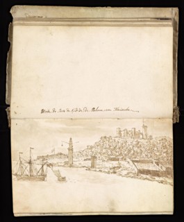Glama-Stroberle, Joaõ, 1708-1792, pencil, ink, chalk, wash, 1741, Sketchbook II of III dated 14 February 1741