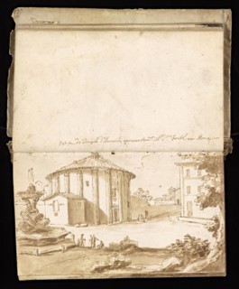 Glama-Stroberle, Joaõ, 1708-1792, pencil, ink, chalk, wash, 1741, Sketchbook II of III dated 14 February 1741