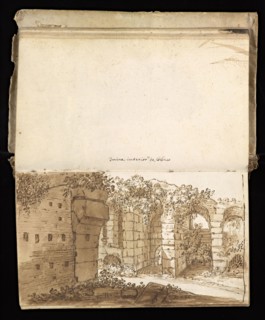 Glama-Stroberle, Joaõ, 1708-1792, pencil, ink, chalk, wash, 1741, Sketchbook II of III dated 14 February 1741