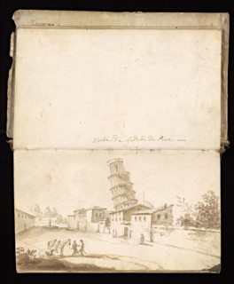 Glama-Stroberle, Joaõ, 1708-1792, pencil, ink, chalk, wash, 1741, Sketchbook II of III dated 14 February 1741