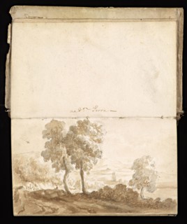 Glama-Stroberle, Joaõ, 1708-1792, pencil, ink, chalk, wash, 1741, Sketchbook II of III dated 14 February 1741