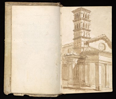 Glama-Stroberle, Joaõ, 1708-1792, pencil, ink, chalk, wash, 1741, Sketchbook II of III dated 14 February 1741
