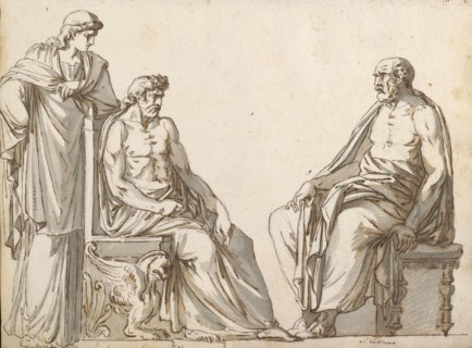 Sketchbook of Roman antiquities, Dupasquier, Antoine-Léonard, 1748?-1832, pen and ink, pencil, wash, 1779, Drawings