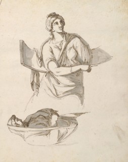 Sketchbook of Roman antiquities, Dupasquier, Antoine-Léonard, 1748?-1832, pen and ink, pencil, wash, 1779, Drawings