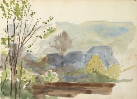 Sketchbook with manuscript notes Félix Bracquemond, Bracquemond, Félix, 1833-1914, pencil, pen, ink, and watercolor, ca. 1868